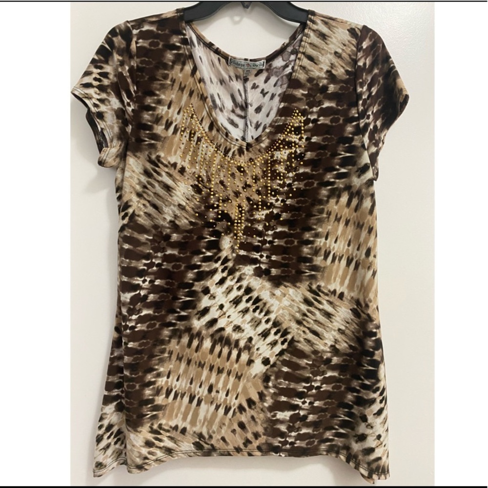 Vintage Suzie Top short sleeves Size M